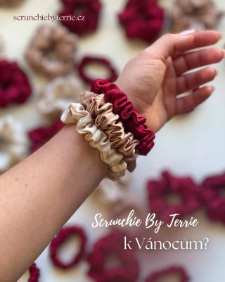 Vánoce jsou již za rohem 🎄 Pokud si přejete obdarovat své blízké gumičkami #scrunchiebyterrie, tak je tento týden poslední...